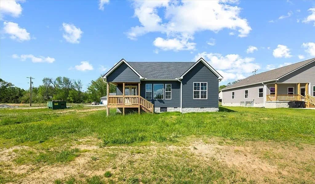 S&T Construction finished home exterior — site walk