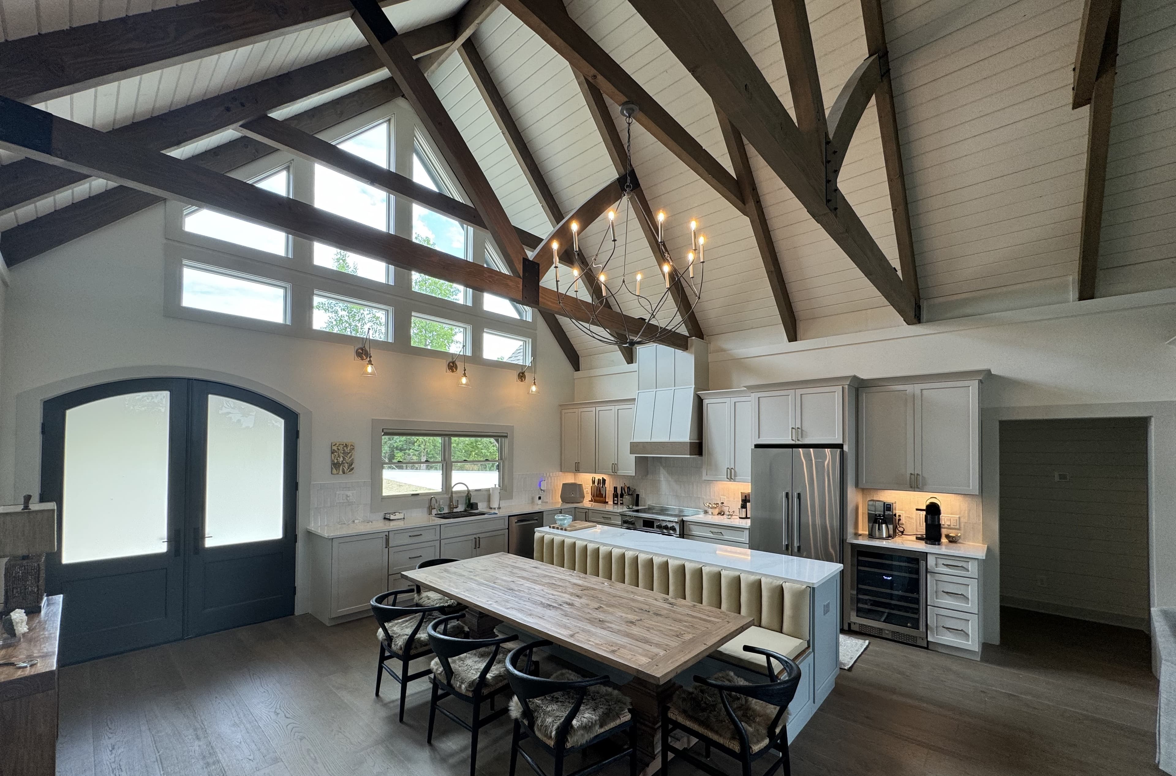 Finished custom home interior — final walkthrough